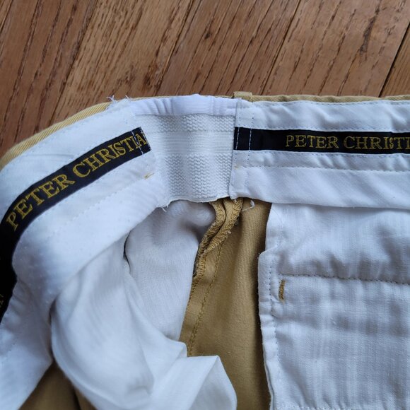 Peter Christian Mustard Flat Front Chinos MT22 - Picture 9 of 16